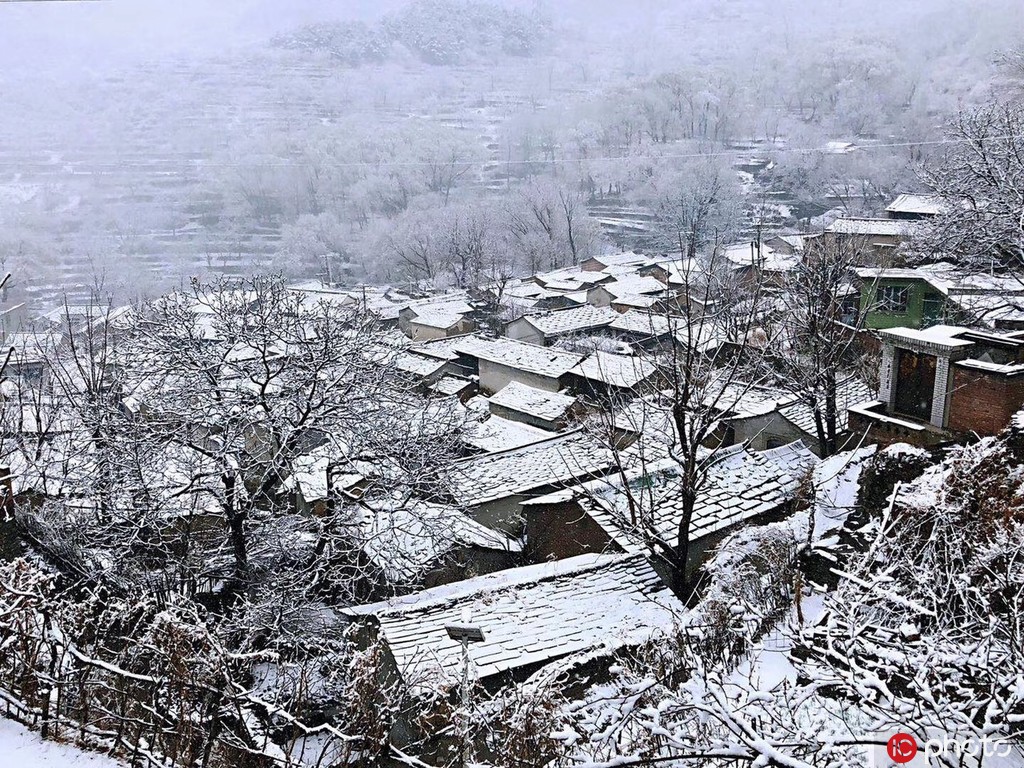 北京城内外雨雪交加景色美 山区一片银装素裹【2】