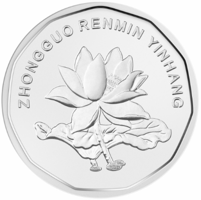 2019年版第五套人民幣5角硬幣背面圖案。
