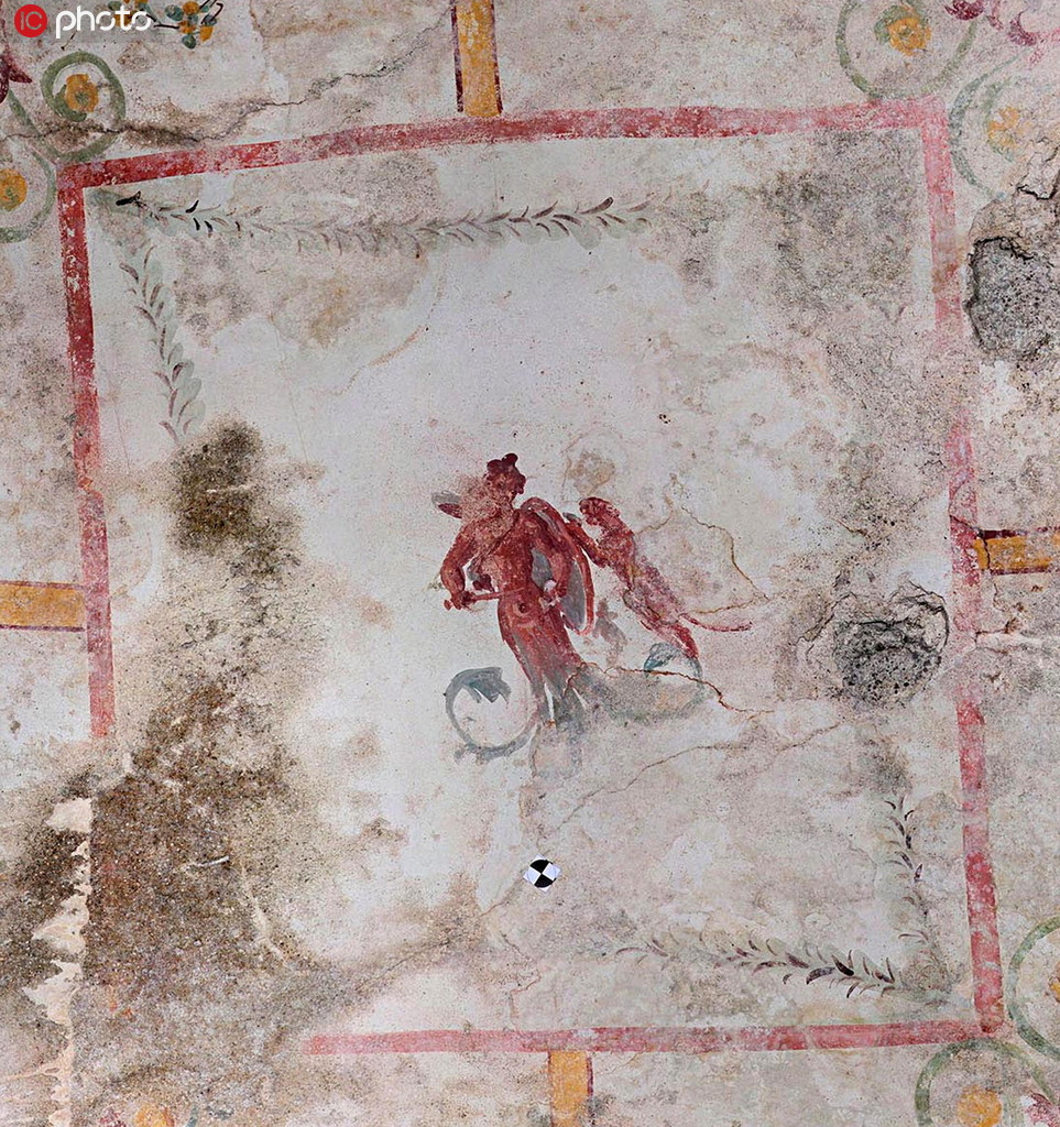 意工程團隊修復古羅馬帝國皇宮時發現密室 可見大量精美壁畫【3】