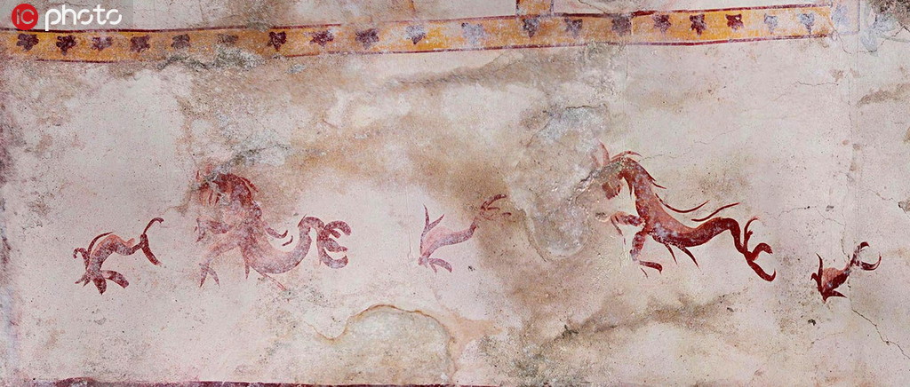 意工程團隊修復古羅馬帝國皇宮時發現密室 可見大量精美壁畫【5】