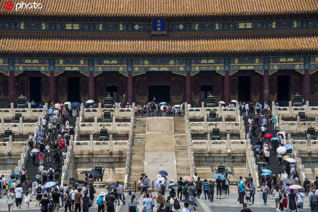 北京：夏季高溫天故宮游客依然爆滿【4】