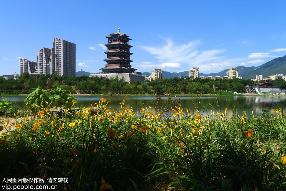 北京：永定河門城湖段藍綠交織水清岸綠【4】