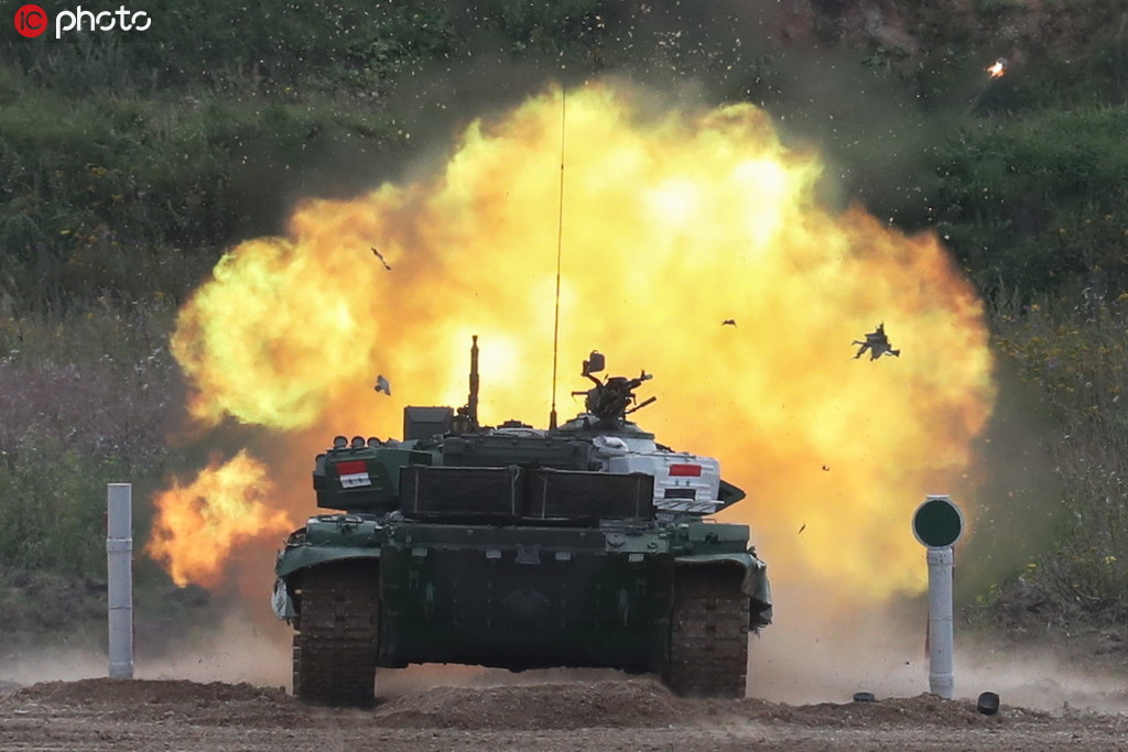 俄羅斯舉行“國際軍事比賽-2019” 參賽坦克燃爆全場