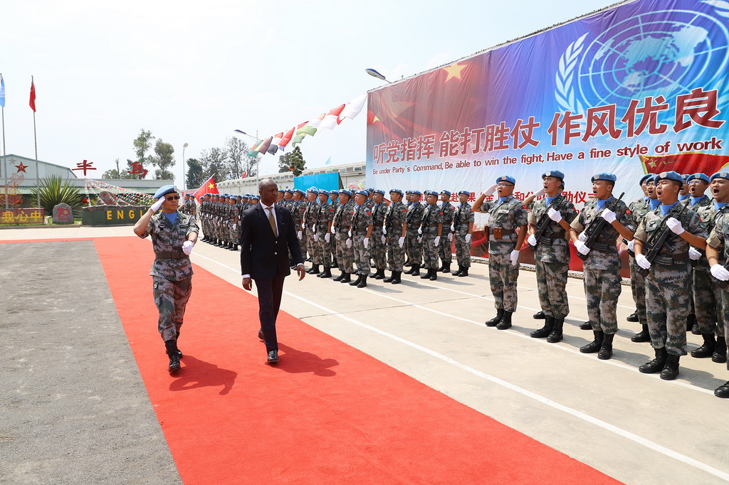 中国第22批赴刚果（金）维和部队218名官兵被联合国授予“和平荣誉勋章” 第1页