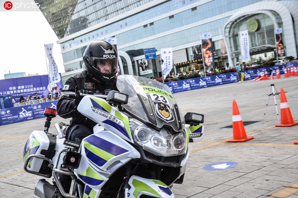 第十八屆世警會警用摩托車技能賽在成都開賽