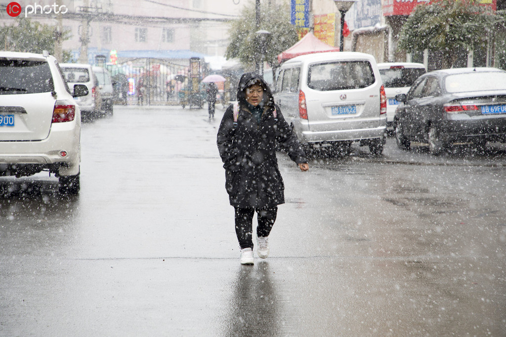 吉林最低气温零下3°C 降下今冬首场大雪【2】