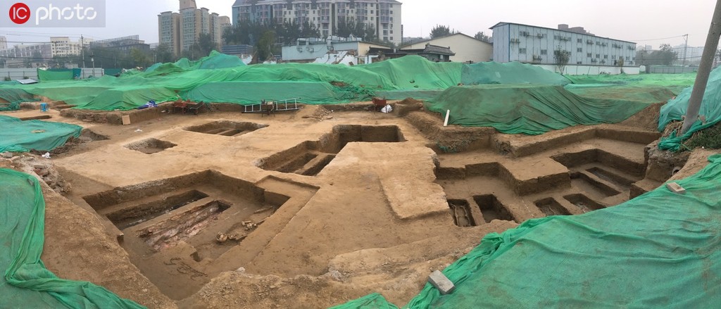北京地鐵14號線景泰站附近發現古墓