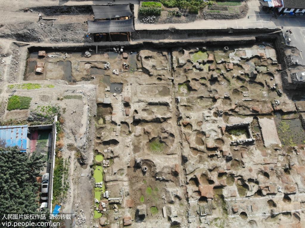 航拍南宋皇城“德壽宮”遺址考古現場 講述800年前歷史往事【2】