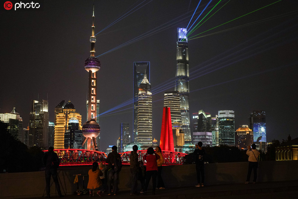 黃浦江兩岸再次上演光影秀！開放的上海歡迎八方客人