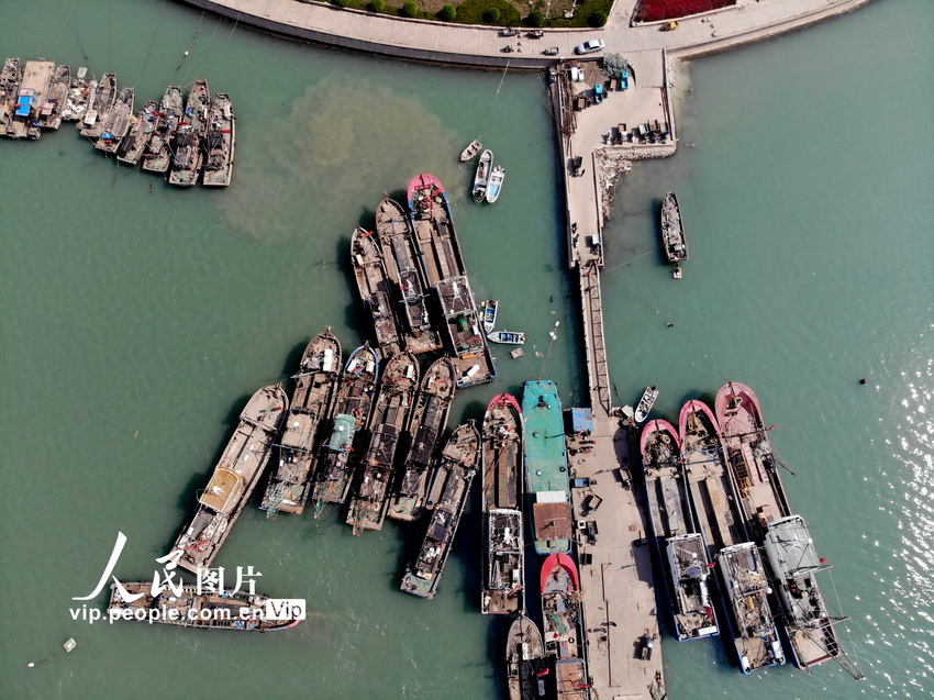 江蘇連雲港：大風黃色預警 漁船返港避風