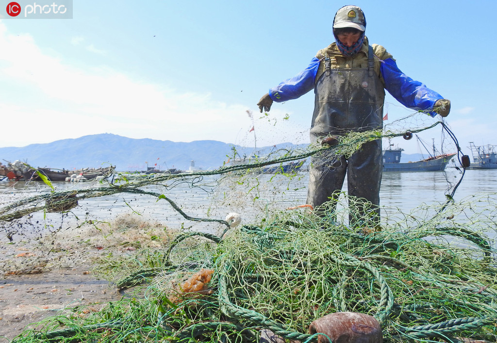江蘇連雲港：黃渤海東海海域伏季休漁5月1日開始 返港漁民准備休漁【6】