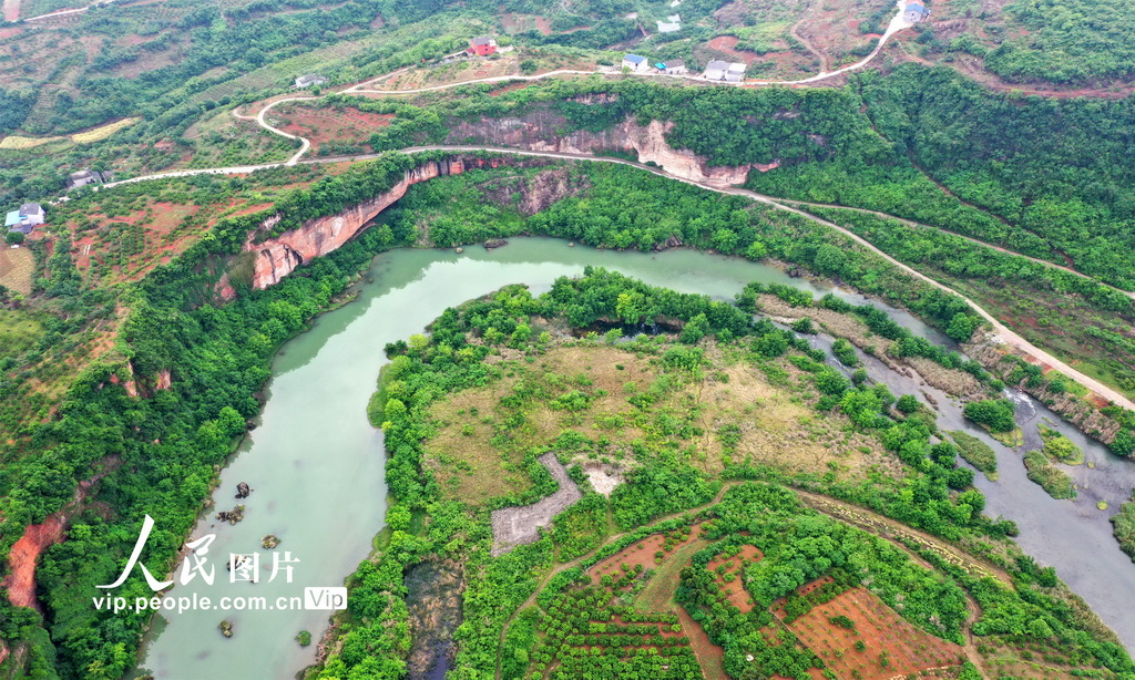 湖北宜昌：修復后的黃柏河生態濕地現濱水景觀【6】