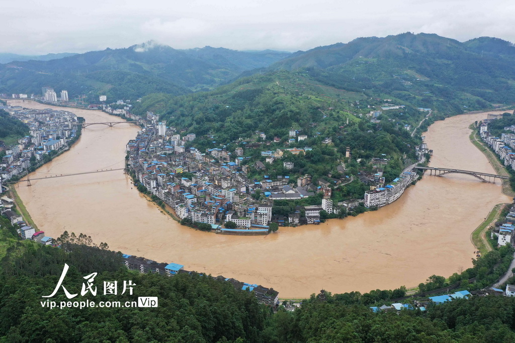 貴州從江：洪峰過境