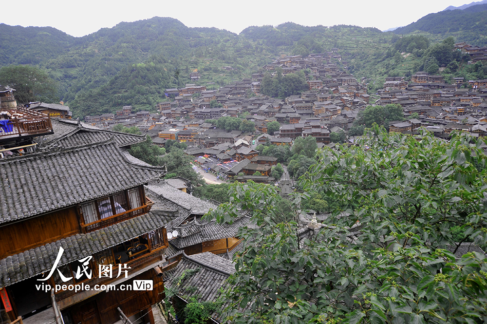 贵州西江民居 独特的苗族古建筑村落