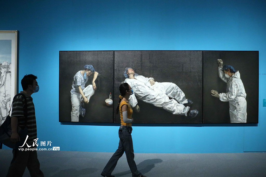 眾志成城——抗疫主題美術作品展在中國國家博物館開展【4】