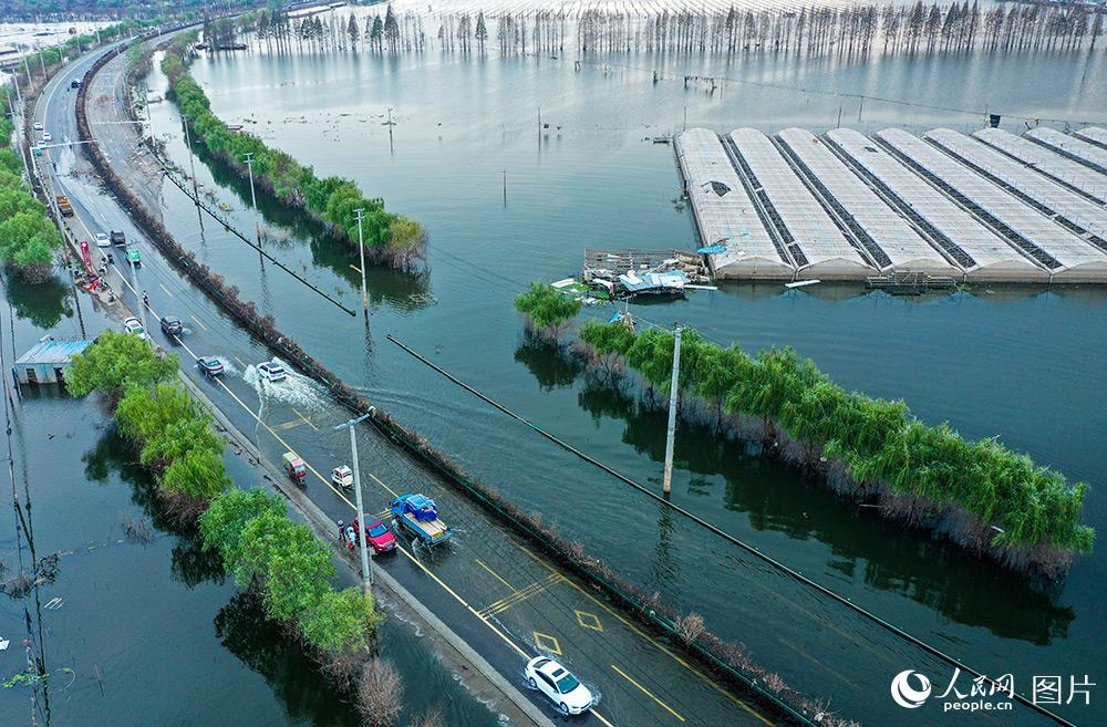 安徽廬江：國道G330水淹路段全部出水