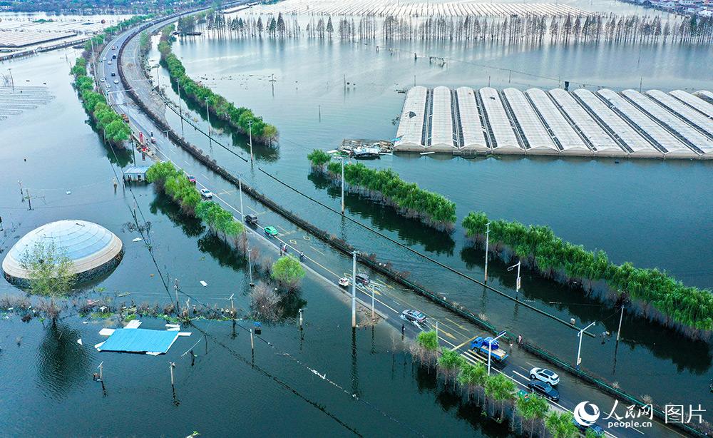 安徽廬江：國道G330水淹路段全部出水【3】