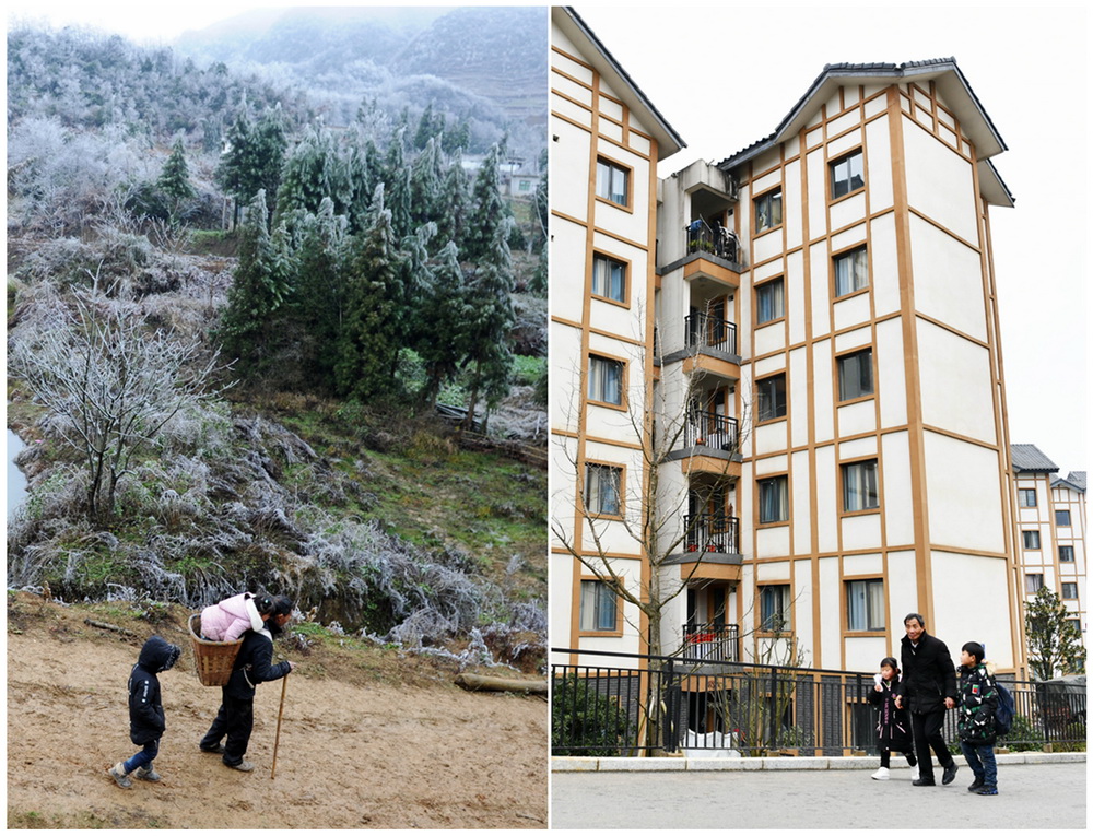 ƴ����Ƭ����ͼΪ2018��12��13�գ��ڹ���ʡ������Ԫ���ͷ�壬������ñ�¨������������������˼�ð���Ϻ�ȥ��ѧ����ͼΪ2020��12��23�գ��ڴ�����������׵ط�ƶ��Ǩ���õ㣬����£��У�ǣ����˼��ң�����������ѧ������