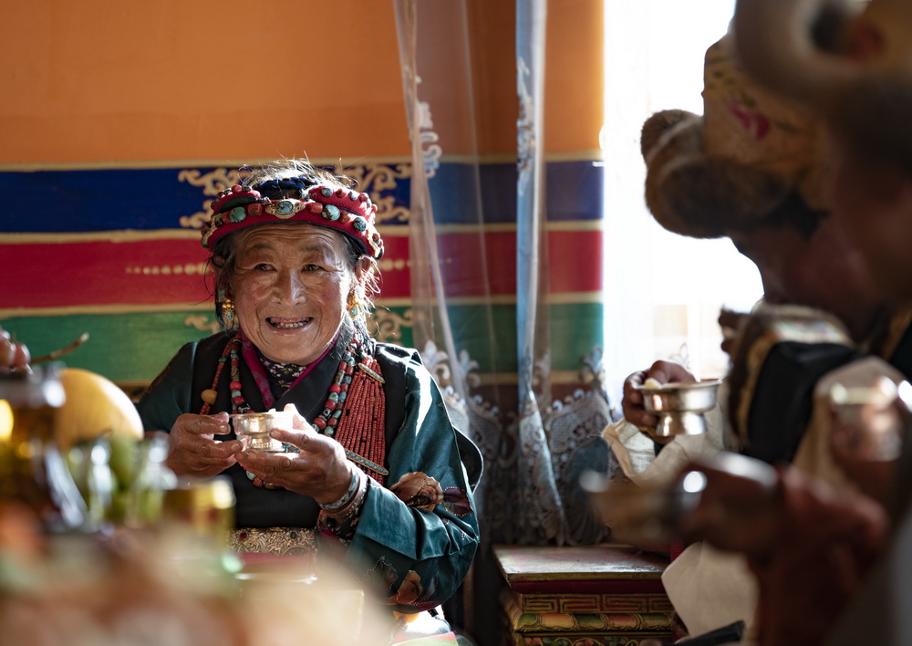 西藏日喀则安置点里过新年5