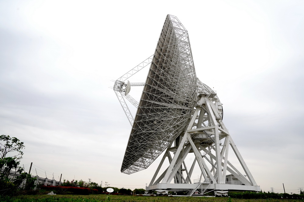 4月14日拍攝的上海天馬望遠鏡。新華社記者 張建鬆 攝
