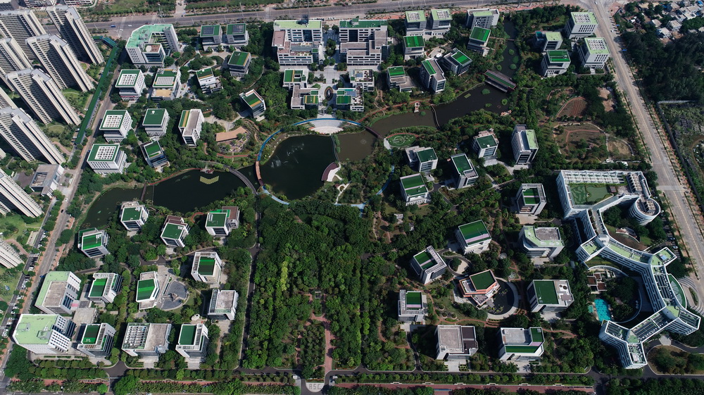 這是海南自由貿易港生態軟件園園區（無人機照片，5月31日攝）。