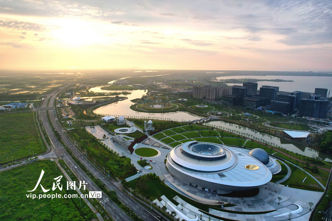 2021年7月11日拍攝的上海天文館。