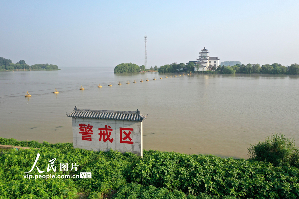江蘇淮安：洪澤湖水位超警戒