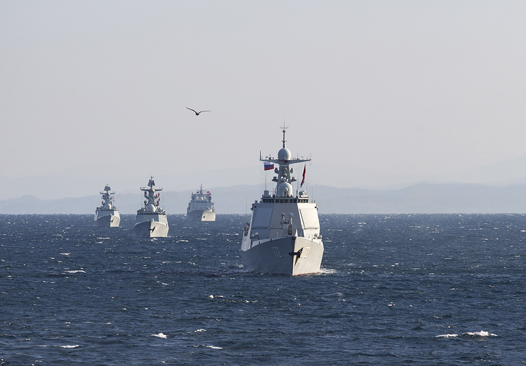 中俄"海上联合-2021"军事演习和中俄首次海上联合巡航