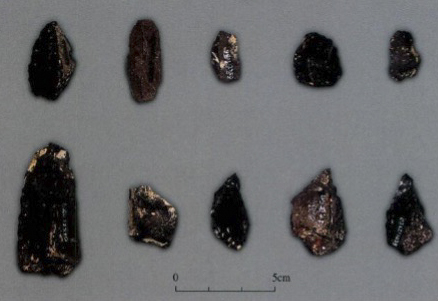  這是織機洞遺址出土的燧石石器（資料照片）。新華社發（鄭州市文物考古研究院供圖）