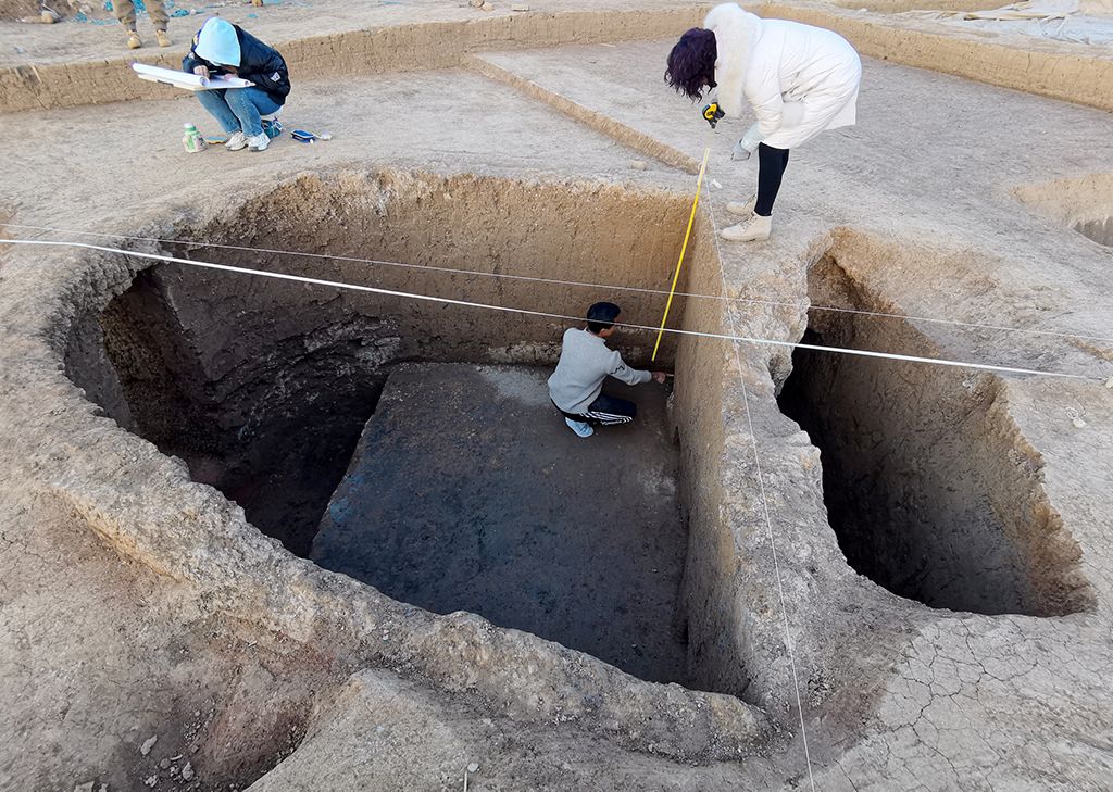 近日，河南省洛陽市實拍正平坊遺址考古發掘現場。（視覺中國）