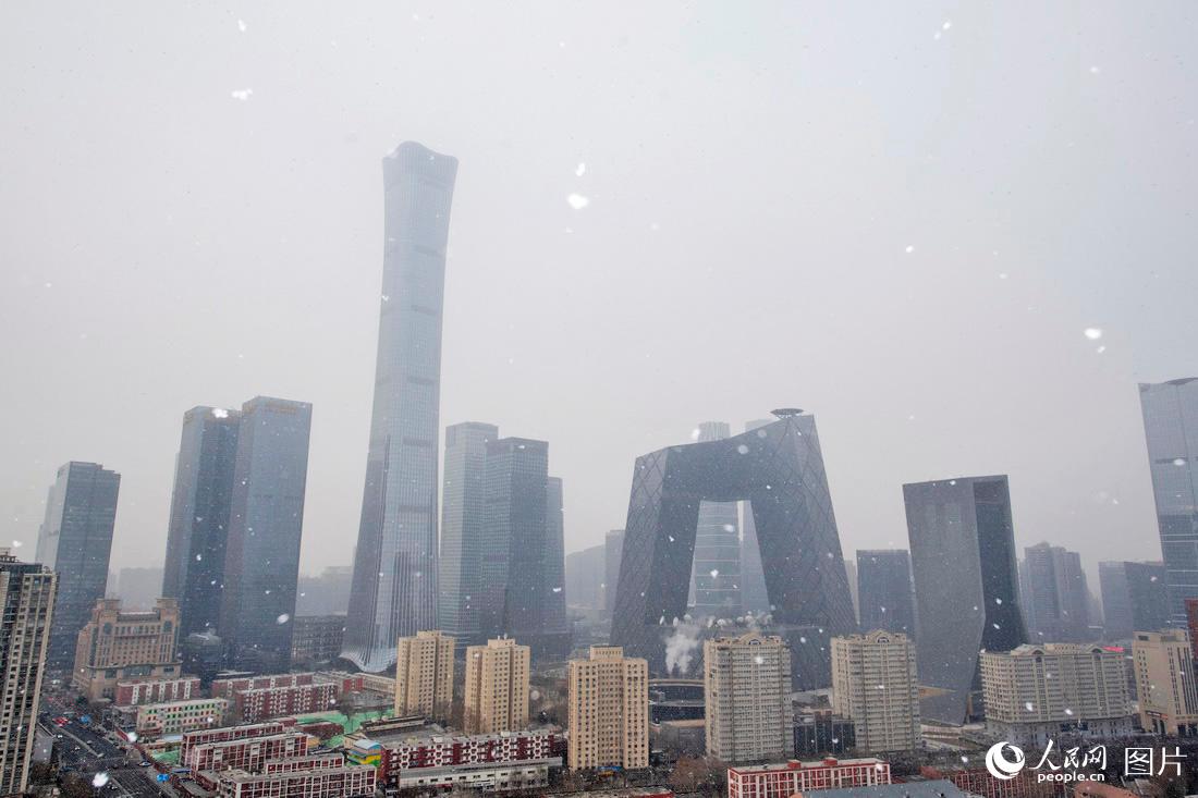 北京迎来瑞雪