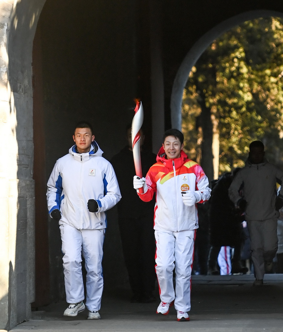 北京冬奧會火炬在頤和園傳遞
