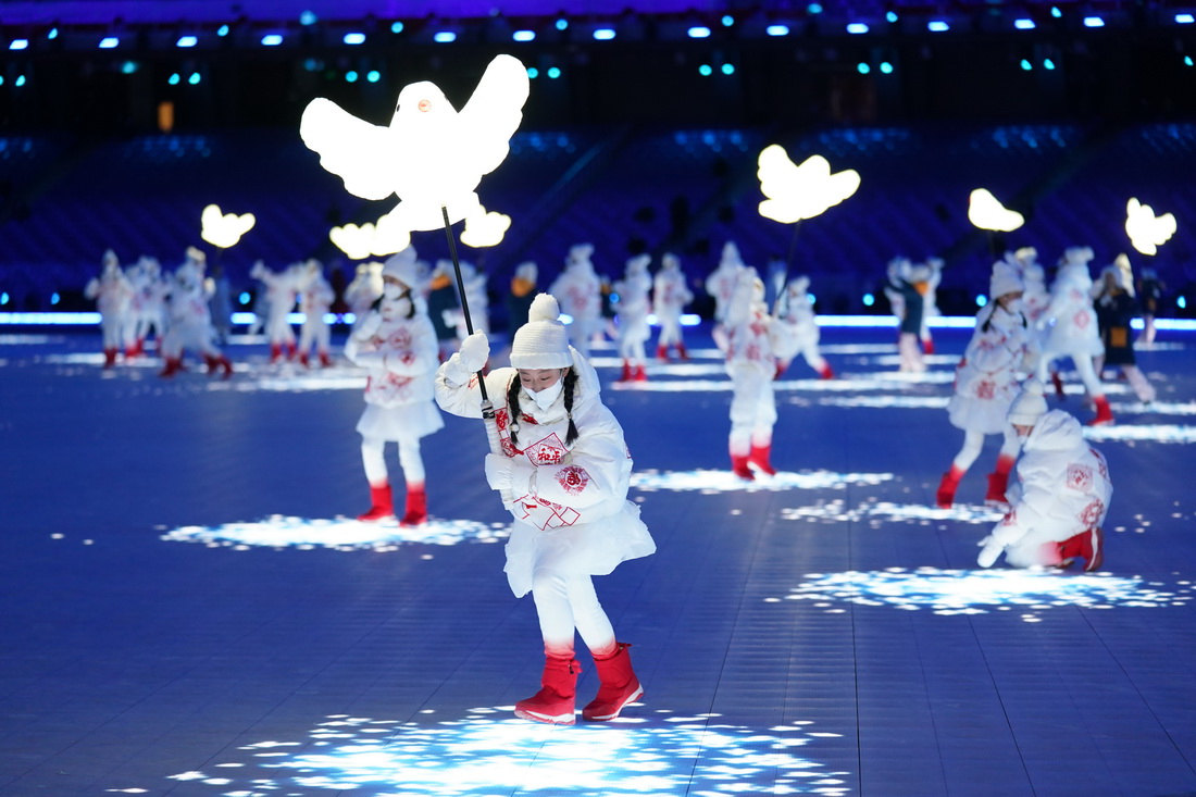 1月27日，“小鴿子們”在彩排中。新華社記者 彭子洋 攝