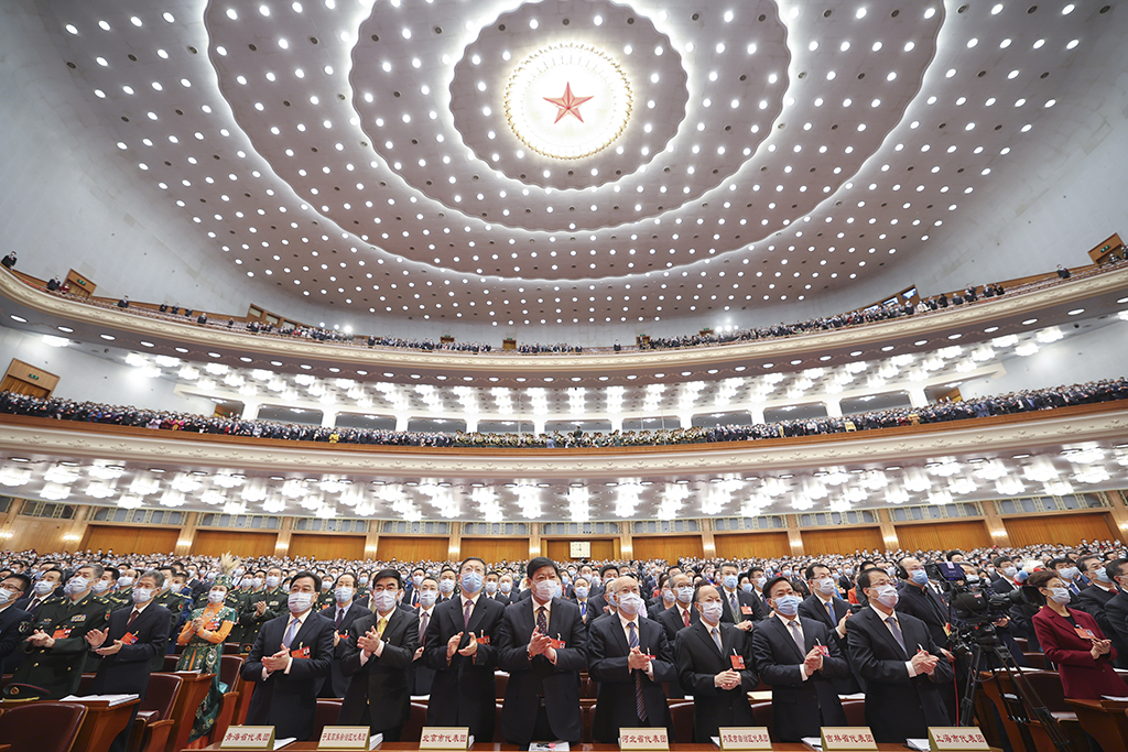 3月5日，第十三届全国人民代表大会第五次会议在北京人民大会堂开幕。新华社记者 邢广利 摄