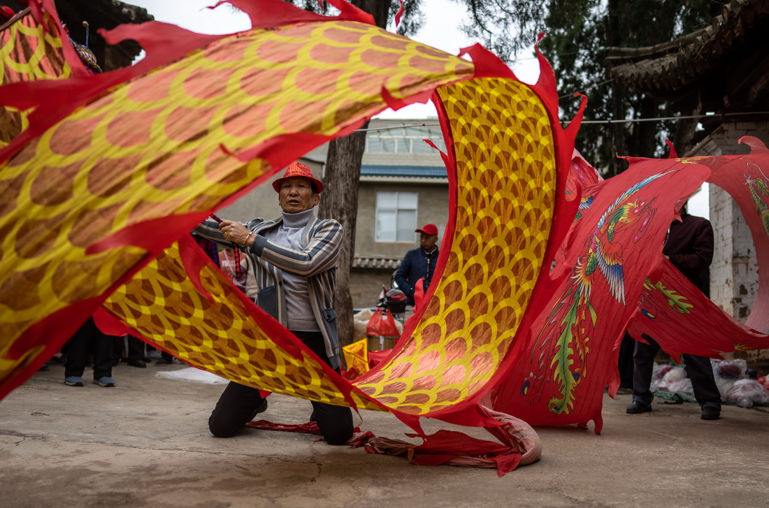 4月5日，昆明市晉寧區福安村舉行一年一度的民俗活動。