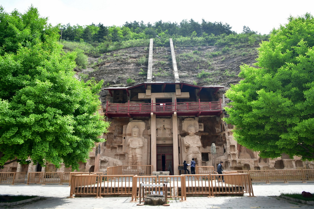 这是5月26日拍摄的甘肃省庆阳市北石窟寺。新华社记者 陈斌 摄