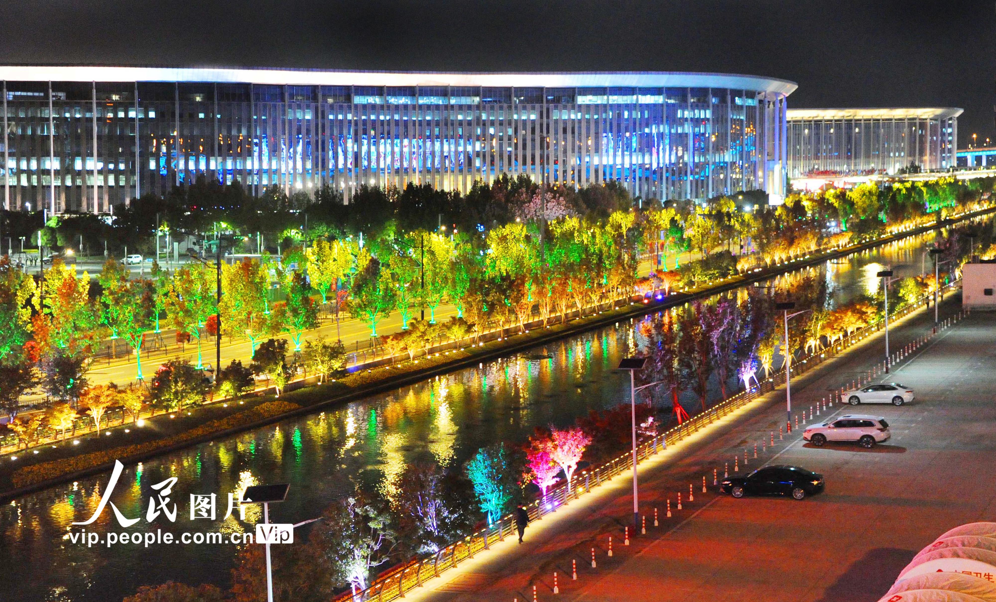 上海：“四葉草”周邊華燈璀璨 流光溢彩迎進博【6】