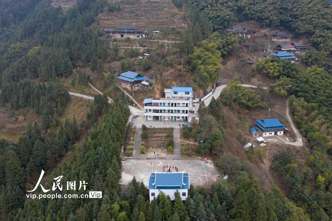 2023年2月16日，拍摄的贵州省从江县西山镇中寨教学点。