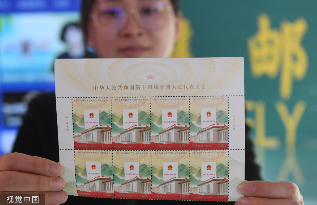 中国邮政发行《中华人民共和国第十四届全国人民代表大会》纪念邮票【3】