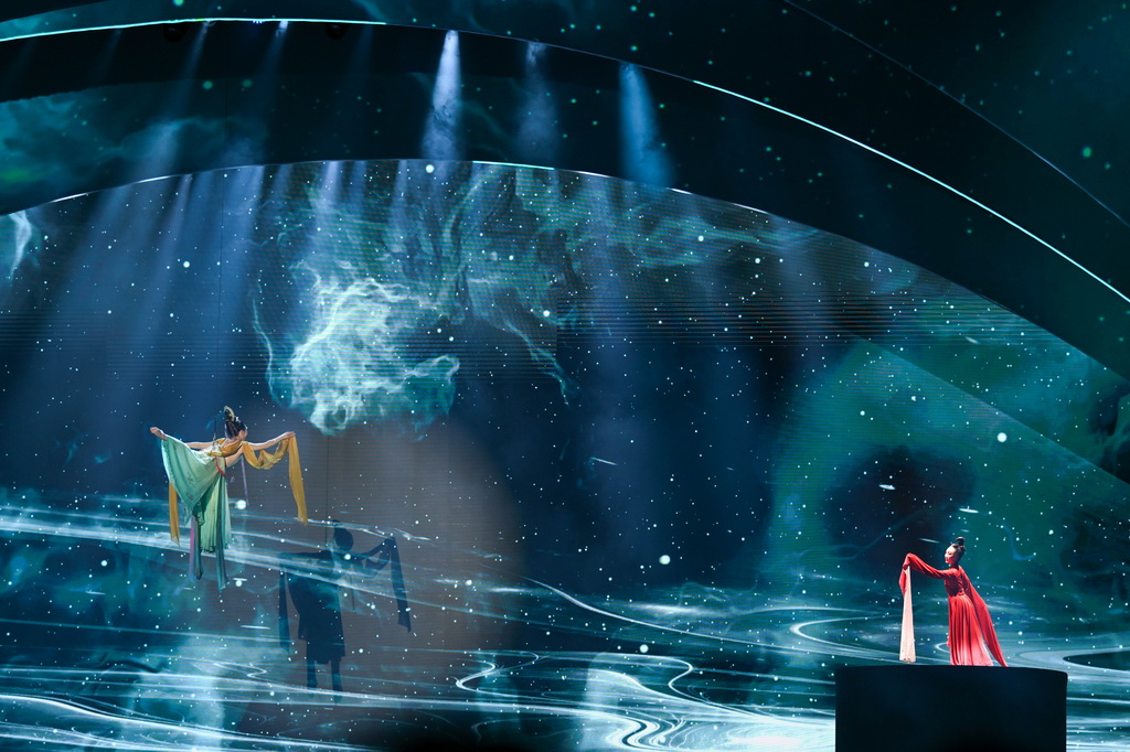 10月18日拍攝的第81屆世界科幻大會開幕式現場。新華社記者 胥冰潔 攝