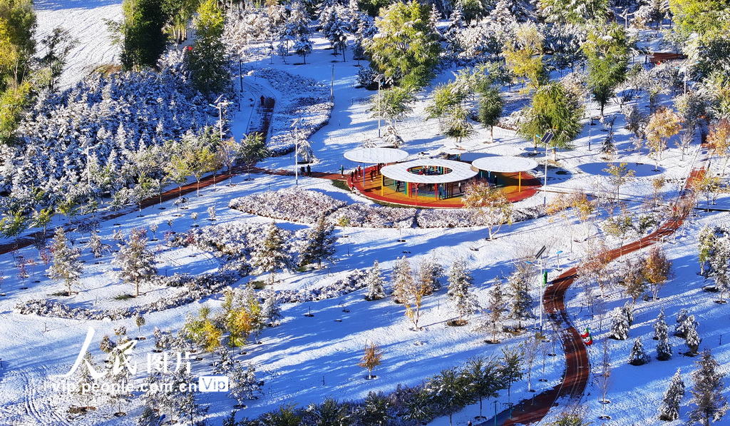 甘肅民樂：縣城雪景如畫【4】