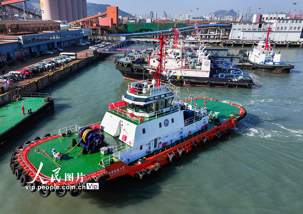 江蘇連雲港：純電動拖輪“雲港電拖二號”交付使用【3】