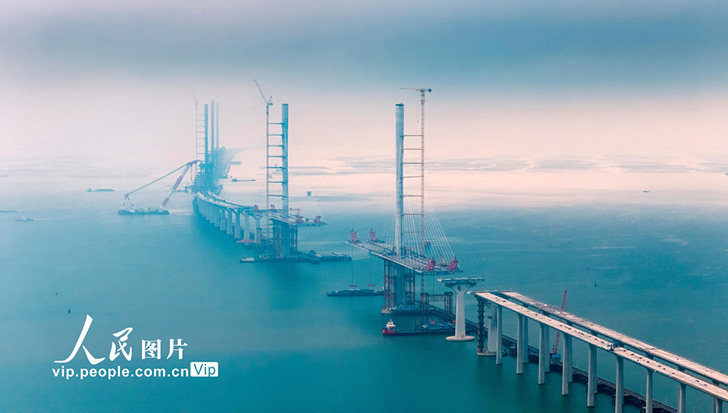 廣東珠海：黃茅海跨海通道建設有序推進【2】