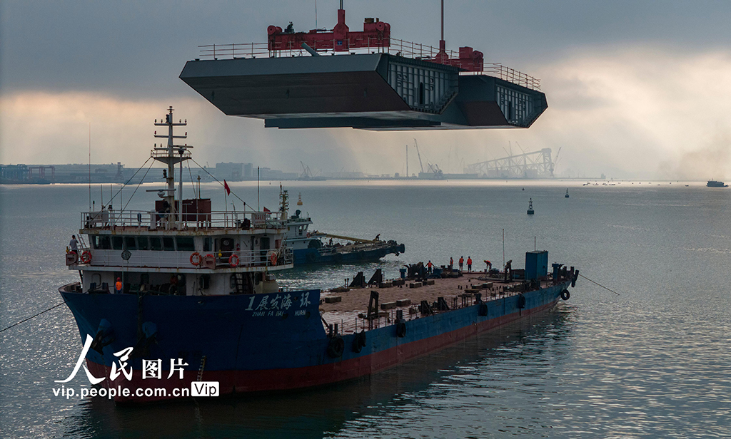 廣東珠海：黃茅海跨海通道建設有序推進【4】