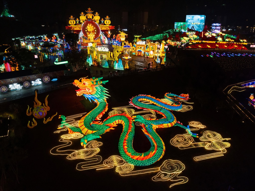 第30屆自貢國際恐龍燈會亮燈