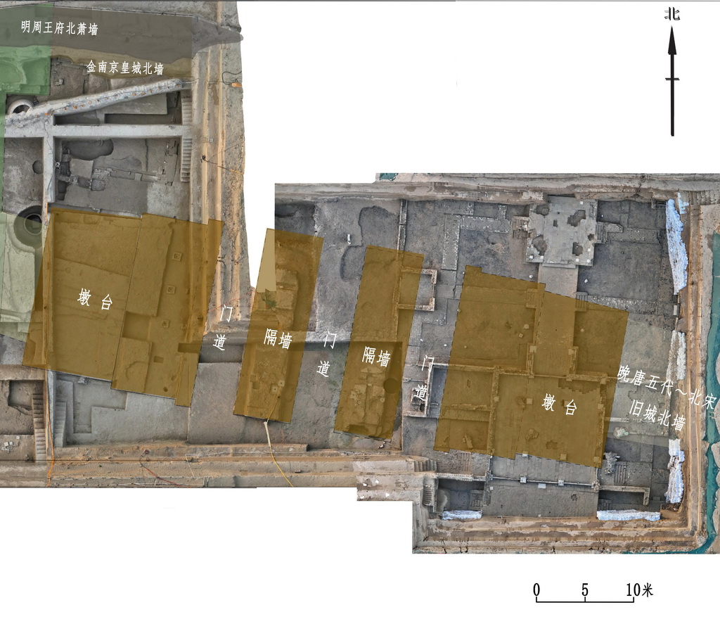 這是河南省開封市北宋東京城景龍門遺址示意圖。新華社發（開封市文物考古研究院供圖）