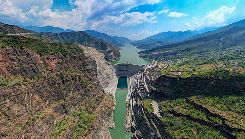 白鶴灘水電站掠影