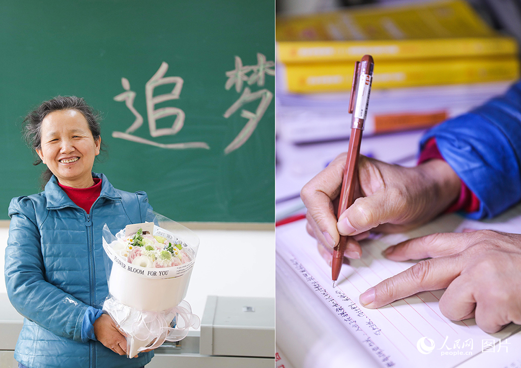 “70”后大學生張計玲正在備戰研究生考試復試。人民網記者 王帆攝 