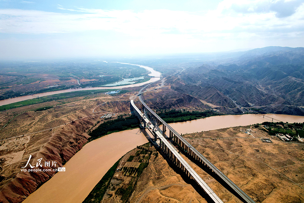 建设中的黑山峡黄河大桥【4】