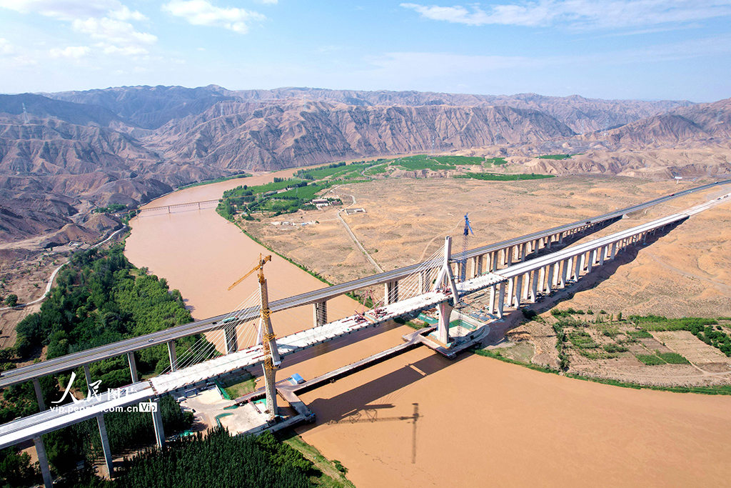 建设中的黑山峡黄河大桥【5】